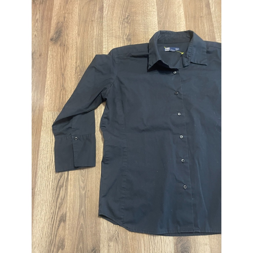 Blue Generation Shirt, Women's Size Medium, Black, Button Up, Long Sleeve - Picture 3 of 10